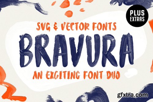 CreativeMarket Bravura SVG Font Duo &amp; Extras! 2790271