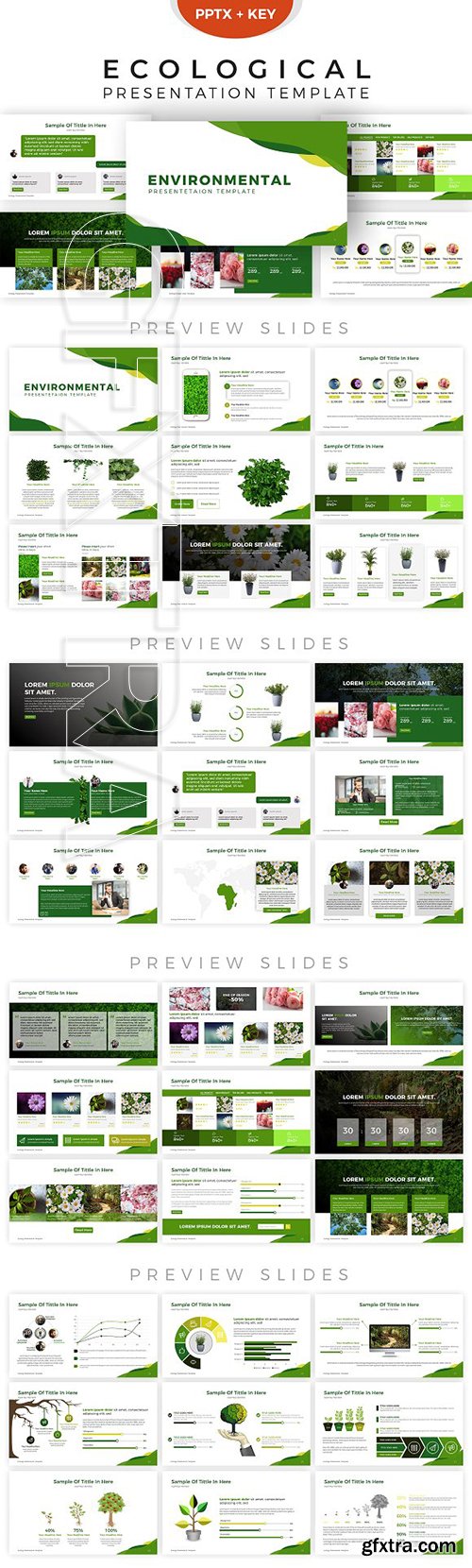 CreativeMarket - Ecological Presentation Template 2847080