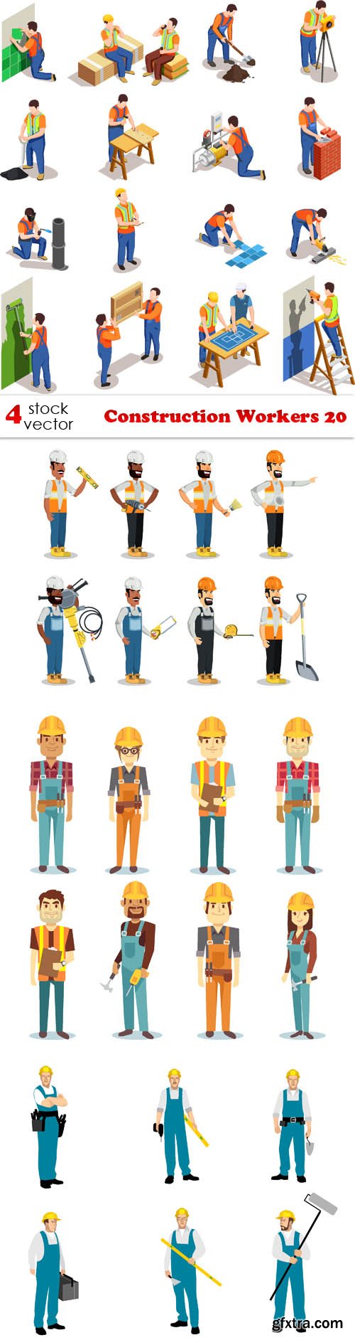 Vectors - Construction Workers 20
