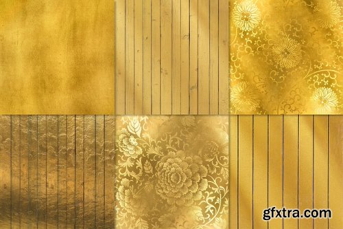 CreativeMarket 240+ Gold Background Texture Pack 2136017