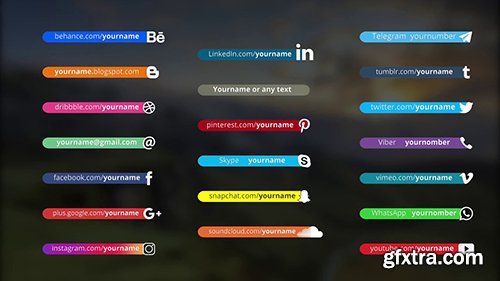 Social Media Lower Thirds 96402