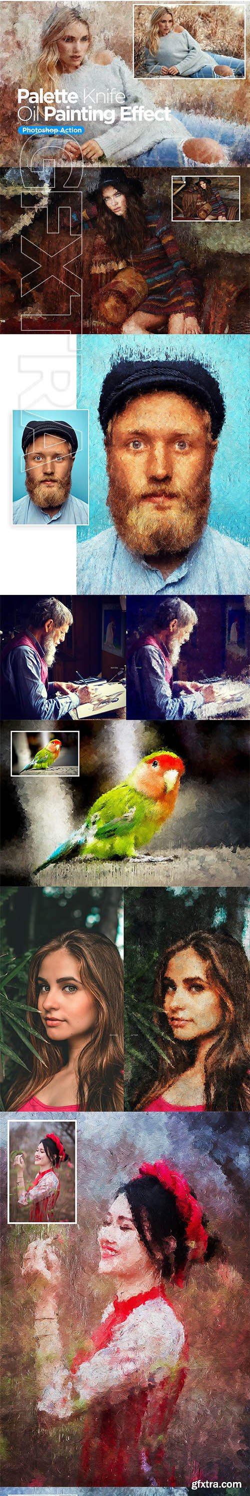 CreativeMarket - Palette Knife Oil Painting - Action 2766436