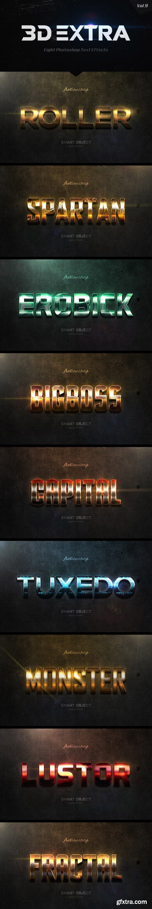 Graphicriver - New 3D Extra Light Text Effects Vol.9 20463668