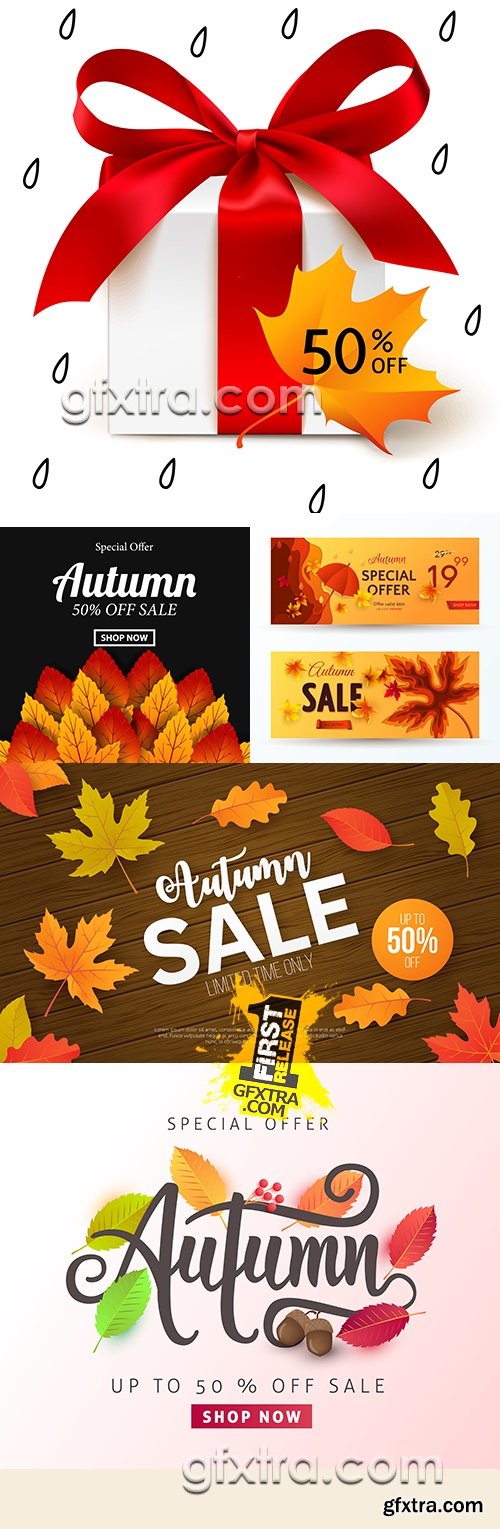 Autumn sales maple leaf and decorative bow design