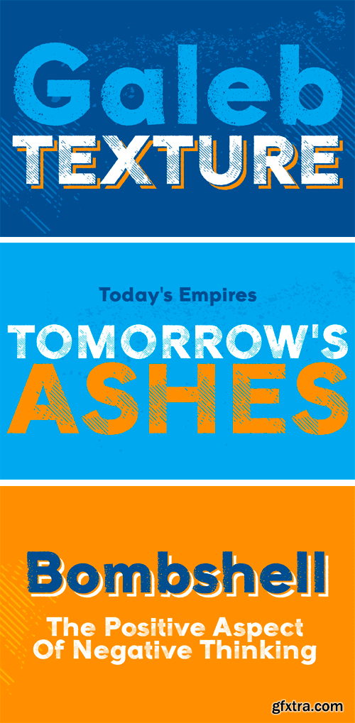 Galeb Texture Font Family