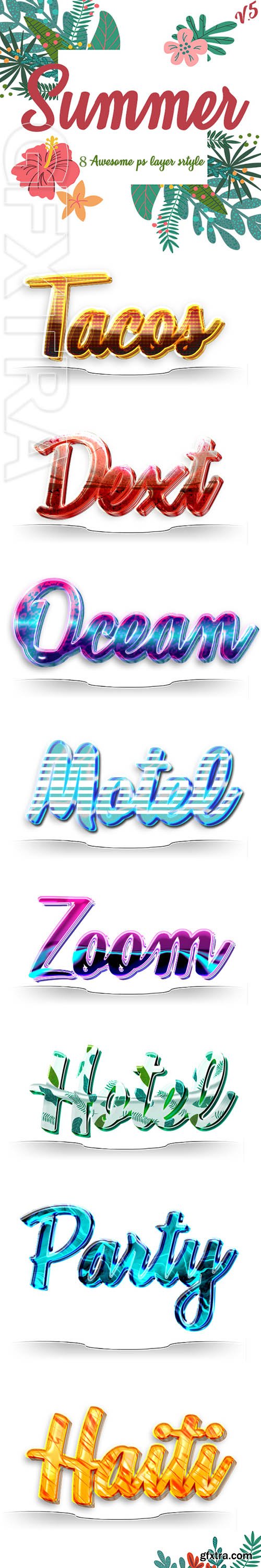 GraphicRiver - Summer Text Effects v 5 22465575