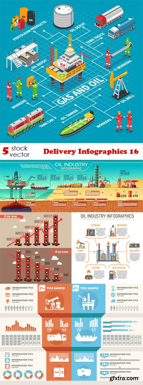 Vectors - Delivery Infographics 16