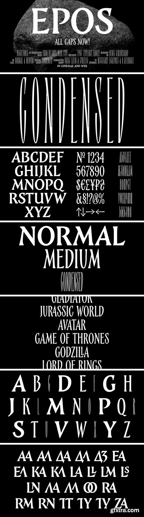 Epos Font Family - 2 Fonts