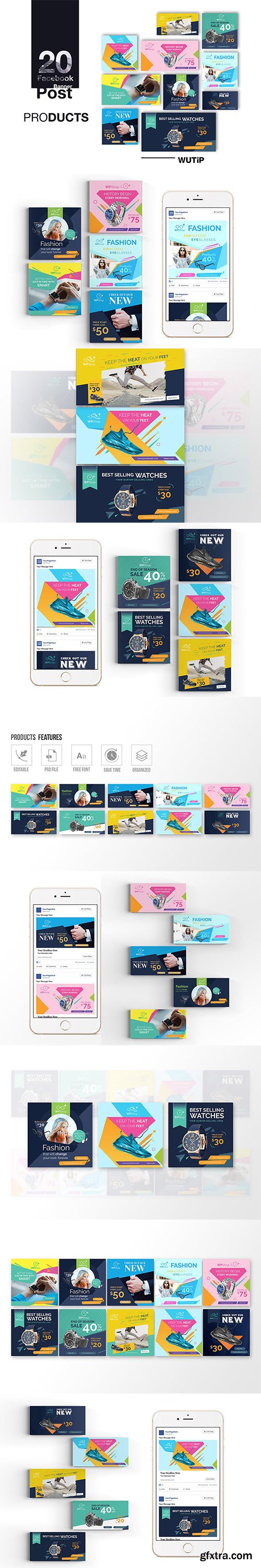 20 Facebook Post Banner - Products