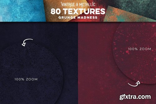 CreativeMarket 80 Vintage &amp; Metallic Textures 2867456
