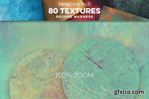 CreativeMarket 80 Vintage &amp; Metallic Textures 2867456