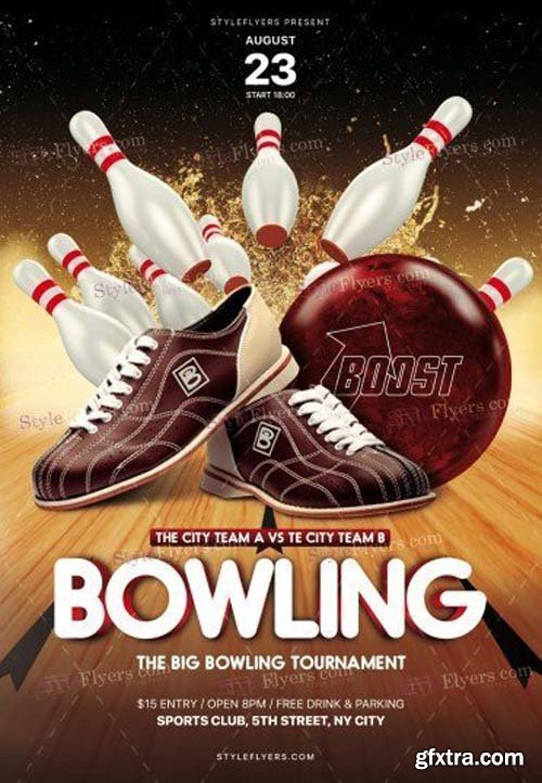 Bowling V17 2018 PSD Flyer Template