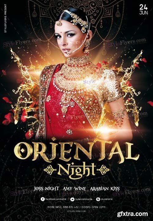 Oriental Night V5 2018 PSD Flyer Template