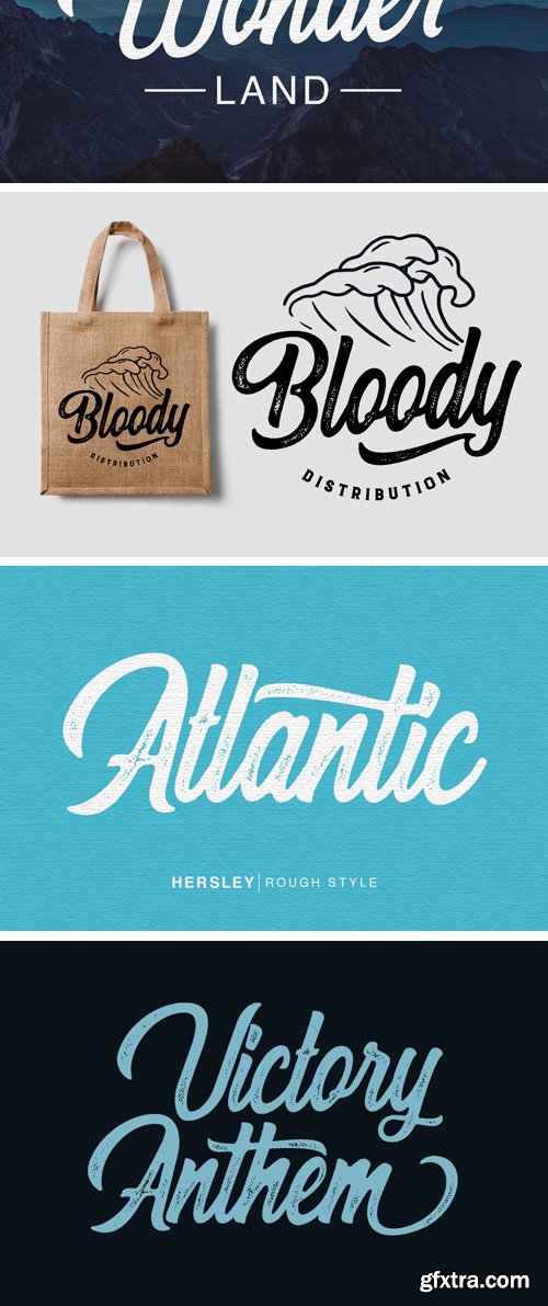 Fontbundles - Hersley Typeface 35311