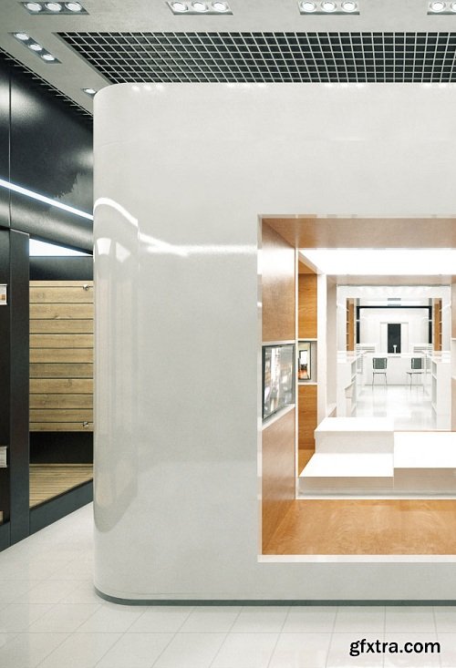 Modern showroom Interior Scene 04