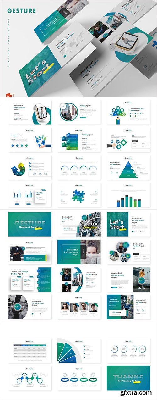 Gesture - Powerpoint, Keynote and Google Sliders Templates Gesture - Powerpoint, Keynote and Google Sliders Templates