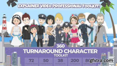 Videohive 360 Turnaround Character Toolkit 22379360