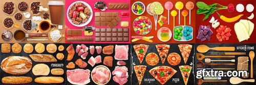 1050+ Isolated Food Items + Premade Scenes