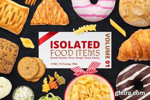 1050+ Isolated Food Items + Premade Scenes