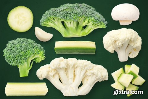 1050+ Isolated Food Items + Premade Scenes