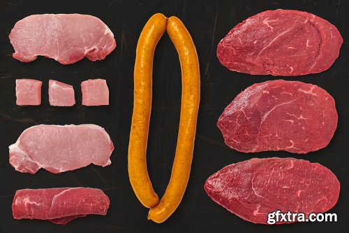 1050+ Isolated Food Items + Premade Scenes