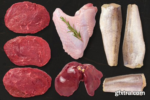 1050+ Isolated Food Items + Premade Scenes