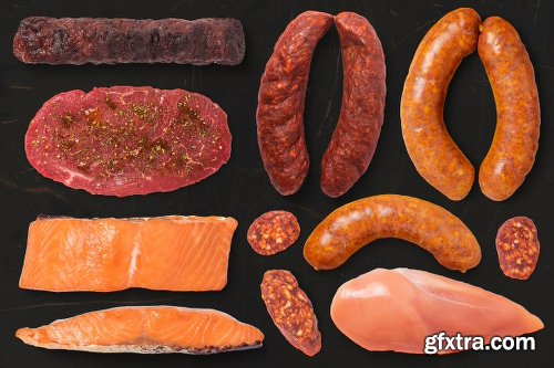 1050+ Isolated Food Items + Premade Scenes