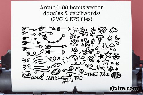 CreativeMarket Tippy Tappy Type: A Typewriter Font! 2824123