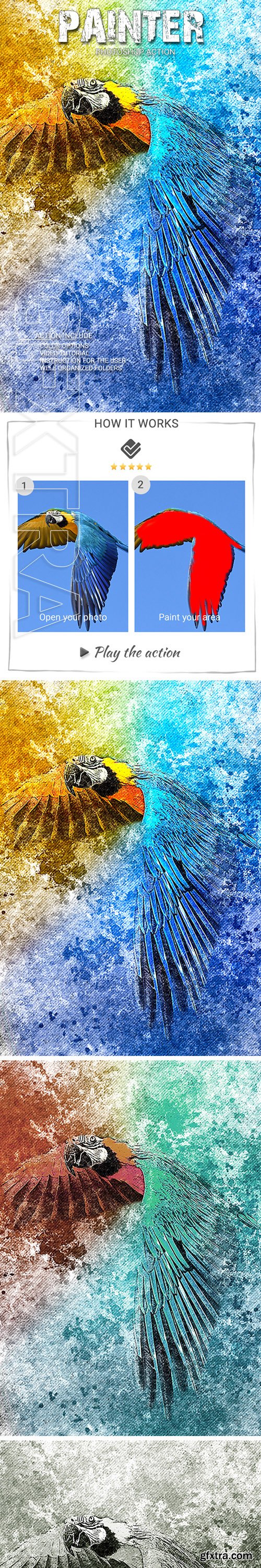 GraphicRiver - Painter Photoshop Action 22411730
