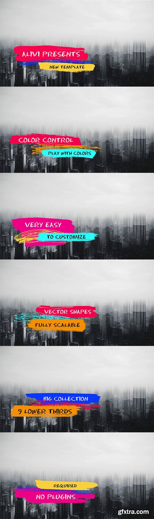 Colorful Lower Thirds 101505