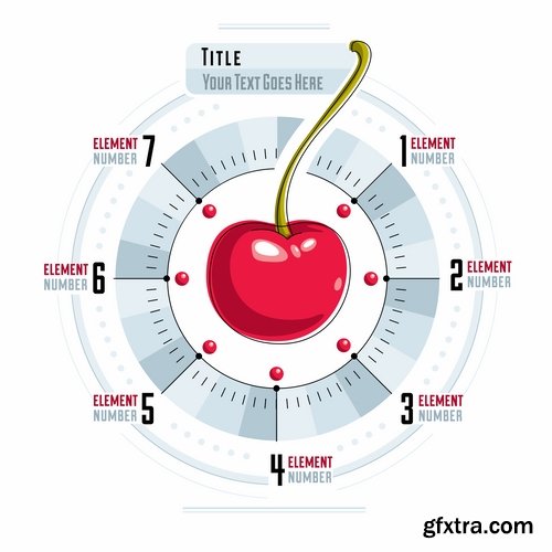 Infographics business teamwork businessman vector image 2-25 EPS