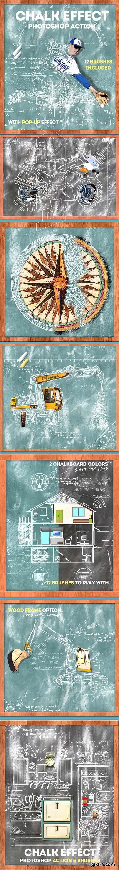 GraphicRiver - Chalk Effect Photoshop Action 22423470