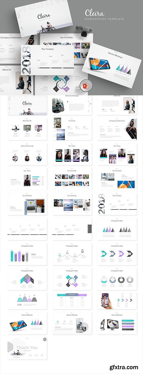 Cleira - Powerpoint, Keynote and Google Sliders Templates