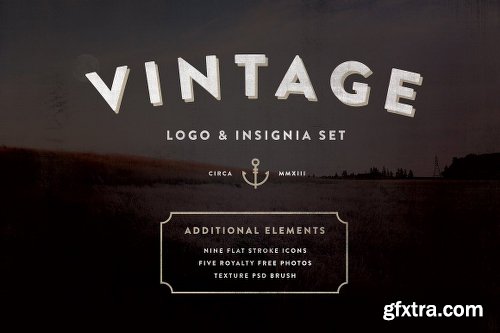 CreativeMarket Vintage Logo & Insignia Starter Kit 13069