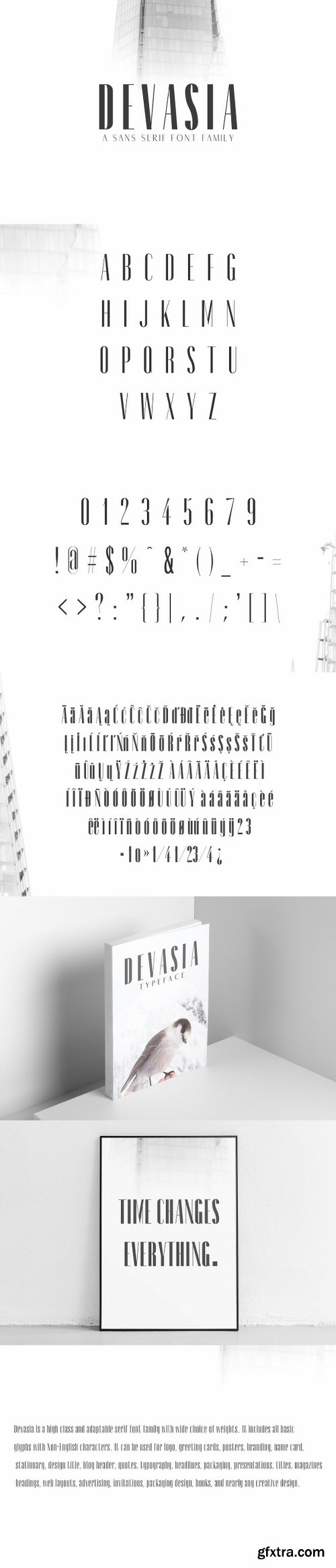 CreativeMarket Devasia Sans Serif Font Family Pack 2888377