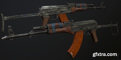 АКМС Rifle 3d Model