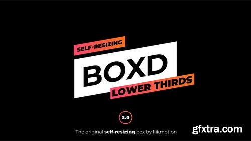 Videohive Self Resizing Lower Thirds 22320272