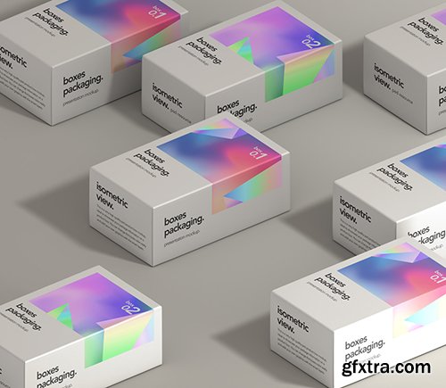 Psd Boxes Packaging Set Mockup