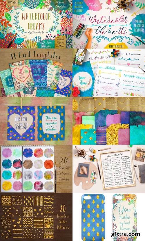 3500+ Textures, Brushes, Icons, Watercolors & More Graphic Elements 3500+ Textures, Brushes, Icons, Watercolors & More Graphic Elements