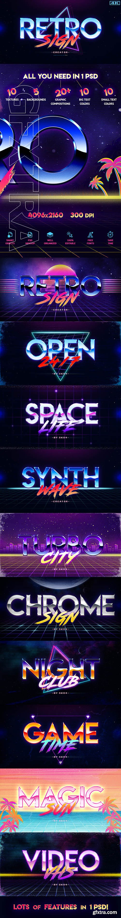 GraphicRiver - Retro Sign Creator Kit 22510362