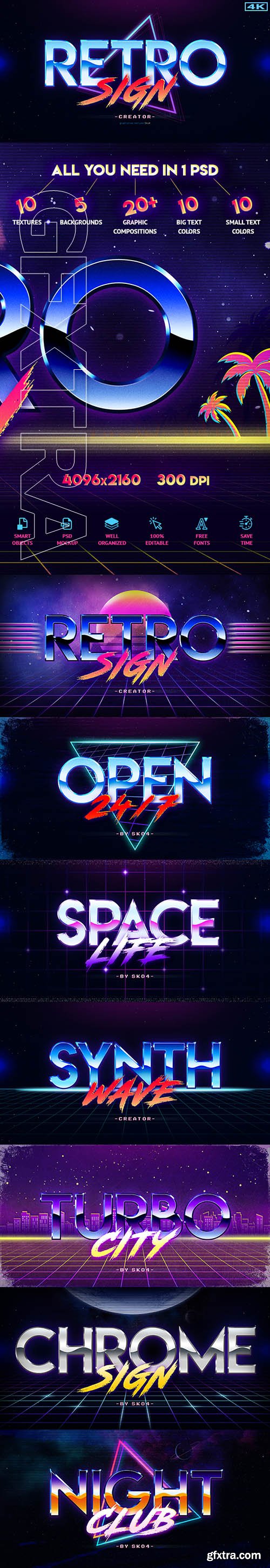 GraphicRiver - Retro Sign Creator Kit 22510362