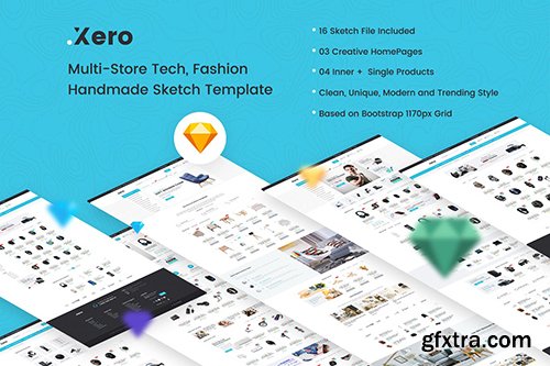 Xero - Multi-Store Tech, Fashion Sketch Template