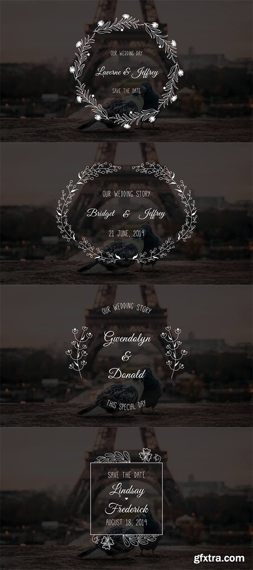 Romantic Wedding Titles 4K 102283