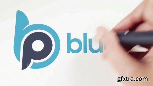 Videohive Hand Is Drawing Logo Mock-Up 9346094