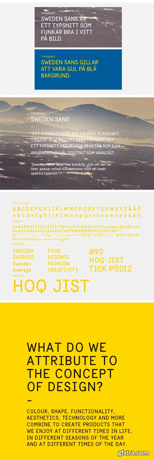 Sweden Sans Typeface