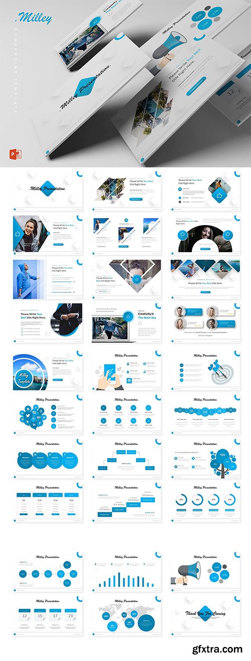 Milley Powerpoint, Keynote and Google Slide Template