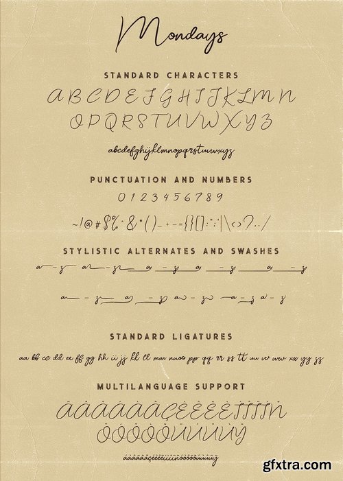 CM - Mondays Script Font 2859137