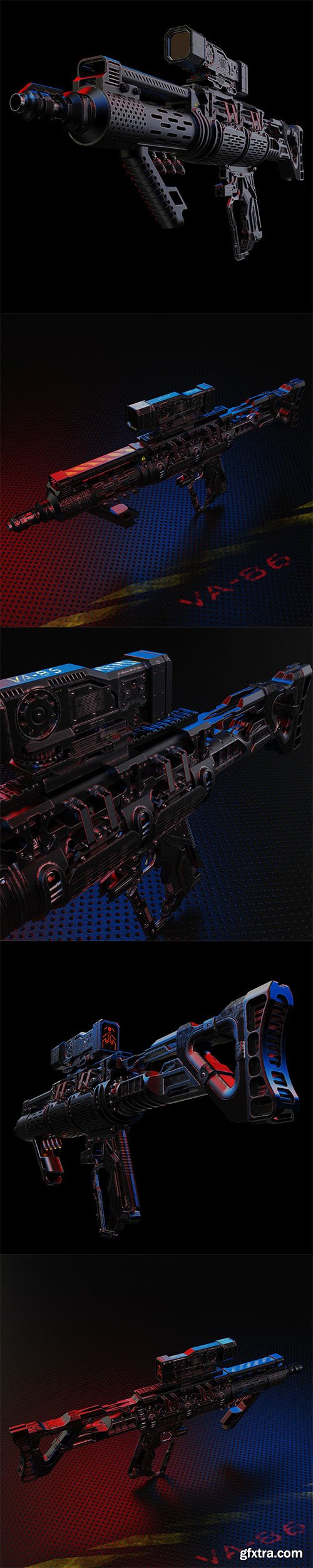 CuberBrush - VA-86 laser & bullet gun