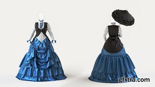 Creating a Victorian Style Gown with Marvelous Designer