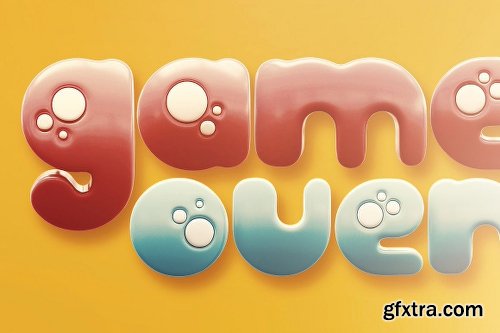 CreativeMarket Funny Futuro &ndash; 3D Lettering 2831271